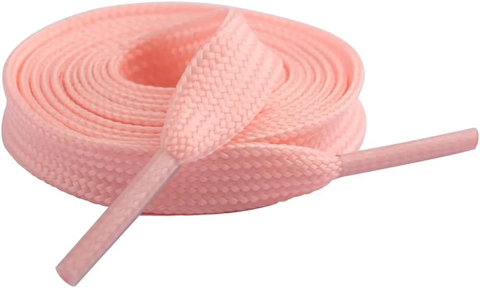 2 Pairs Flat Shoelaces for Sneakers,Double Layered Glow in the Dark Shoe Laces,Reflective Runing Shoestring