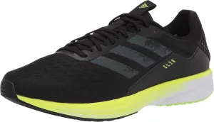 adidas Men's SL20 Running Shoe, Black/Black/Signal Green, 11.5
