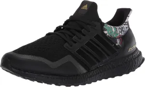 adidas Men's Ultraboost DNA Running Shoe, Black/Black/Gold, 7.5