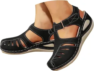 AMDBEL Orthopedic Sandals for Women,Sandals for Women Dressy Summer Closed Toe Breathable Sandals with Arch Support Shoes