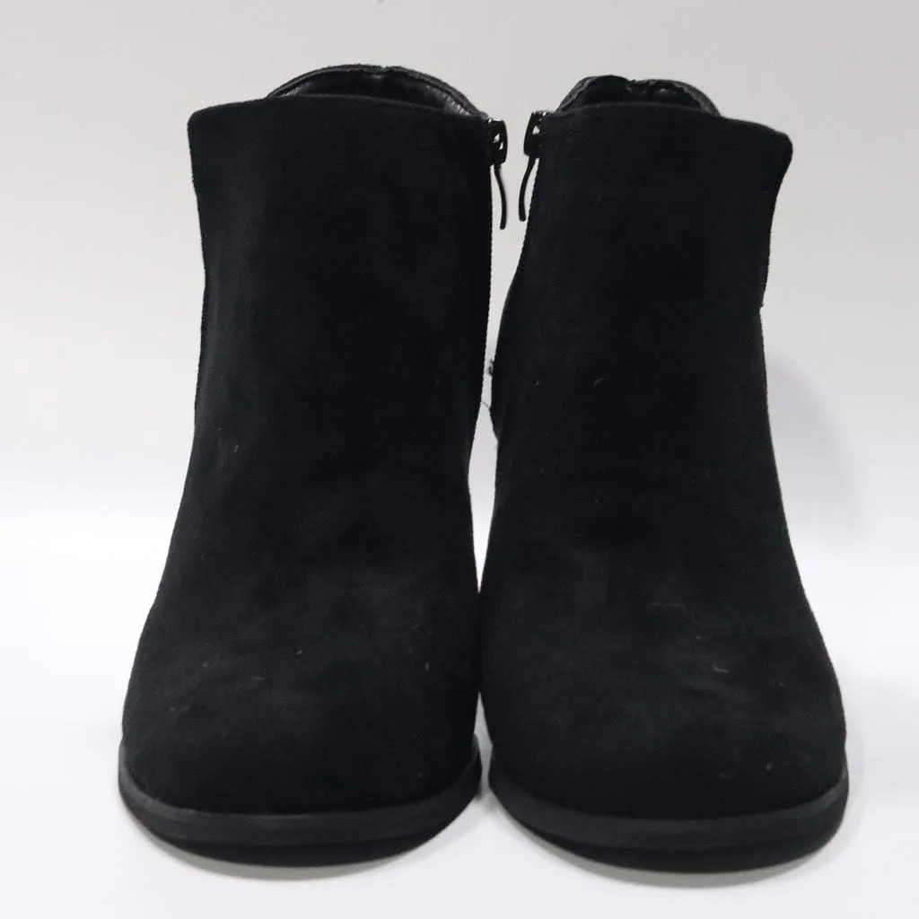 Ankle Boots for Women 2024 Low Heel Womens Ankle Booties Pointed Toe Stacked Chunky Heels Side Zipper Boots