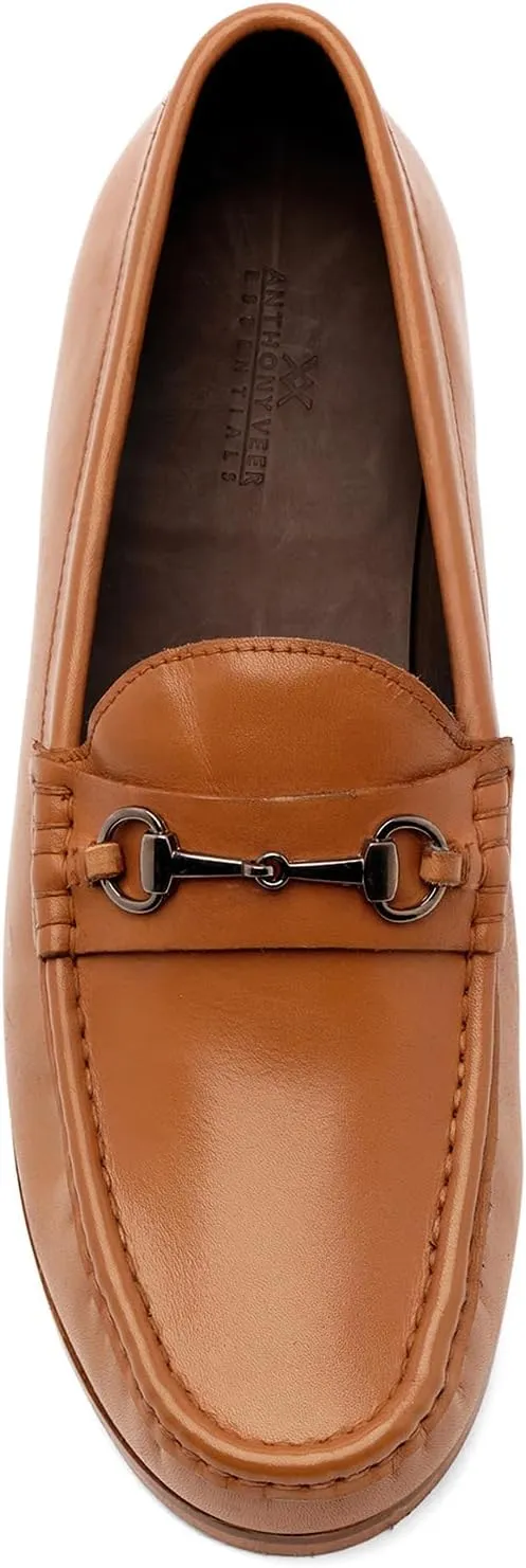 Anthony Veer Filmore Bit Loafers for Men | Slip-On | Blake Stitch Construction | Fully Leather Lined | Ortholite Cushion Leather Footbed | Leather Outsole