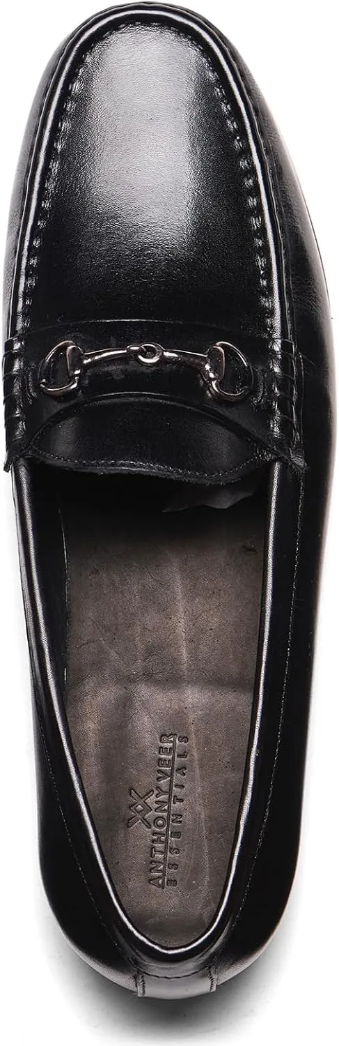 Anthony Veer Filmore Bit Loafers for Men | Slip-On | Blake Stitch Construction | Fully Leather Lined | Ortholite Cushion Leather Footbed | Leather Outsole