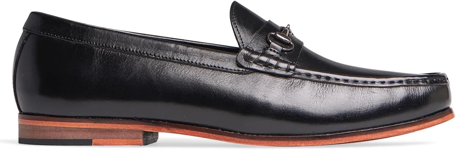 Anthony Veer Filmore Bit Loafers for Men | Slip-On | Blake Stitch Construction | Fully Leather Lined | Ortholite Cushion Leather Footbed | Leather Outsole