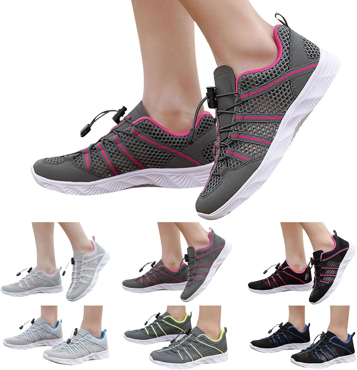 Aqua Water Shoes Women Men Quick Dry Barefoot Beach Swim Pool Surf Yoga Hiking Kayaking Lightweight Breathable Non Slip Outdoor