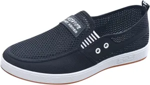 Arch Support Walking Shoes for Men Lightweight Breathable Slip on Running Shoe Convenient Elderly Slip on Shoes