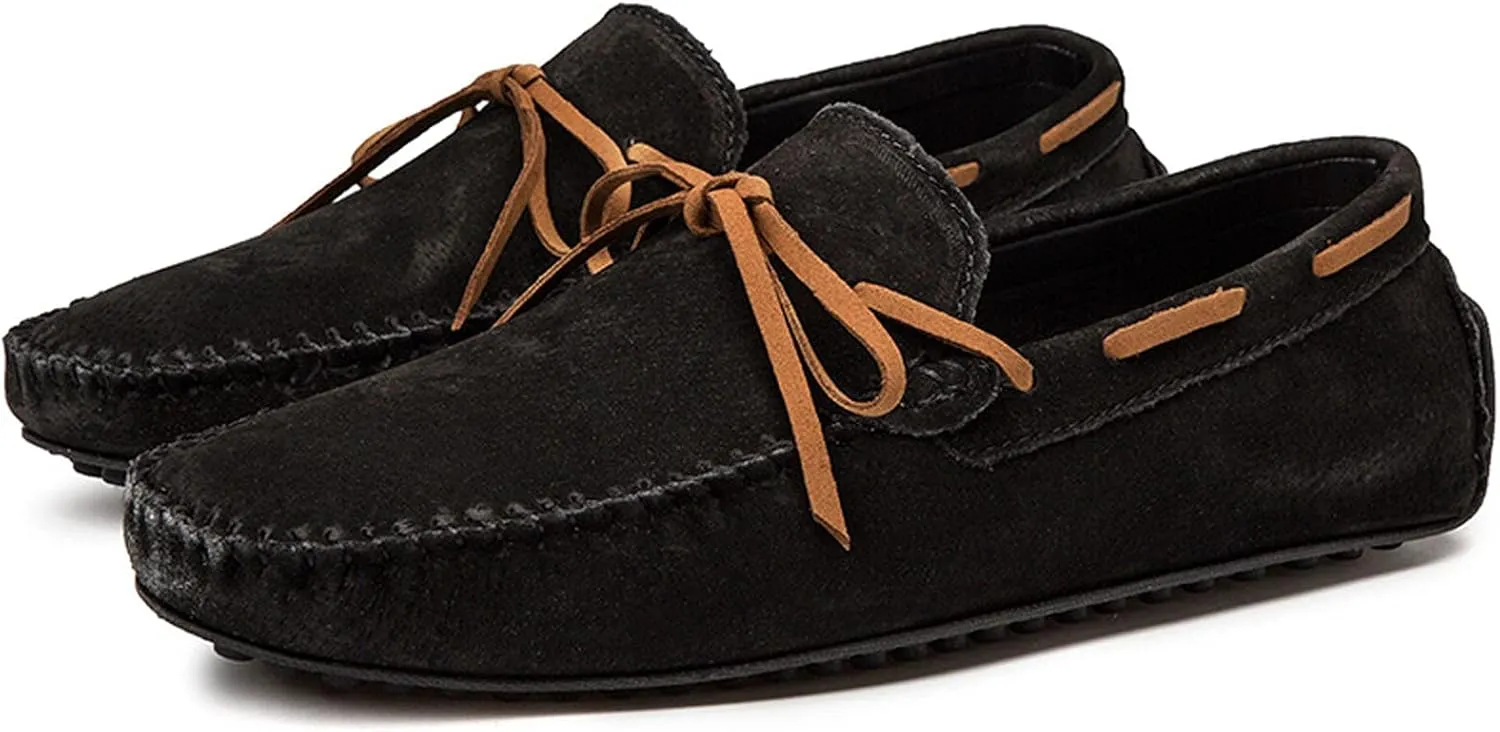 Asifn Mens Casual Leather Loafers Driving Slip-On Fashion Penny Dress Shoes Comfort Moccasins
