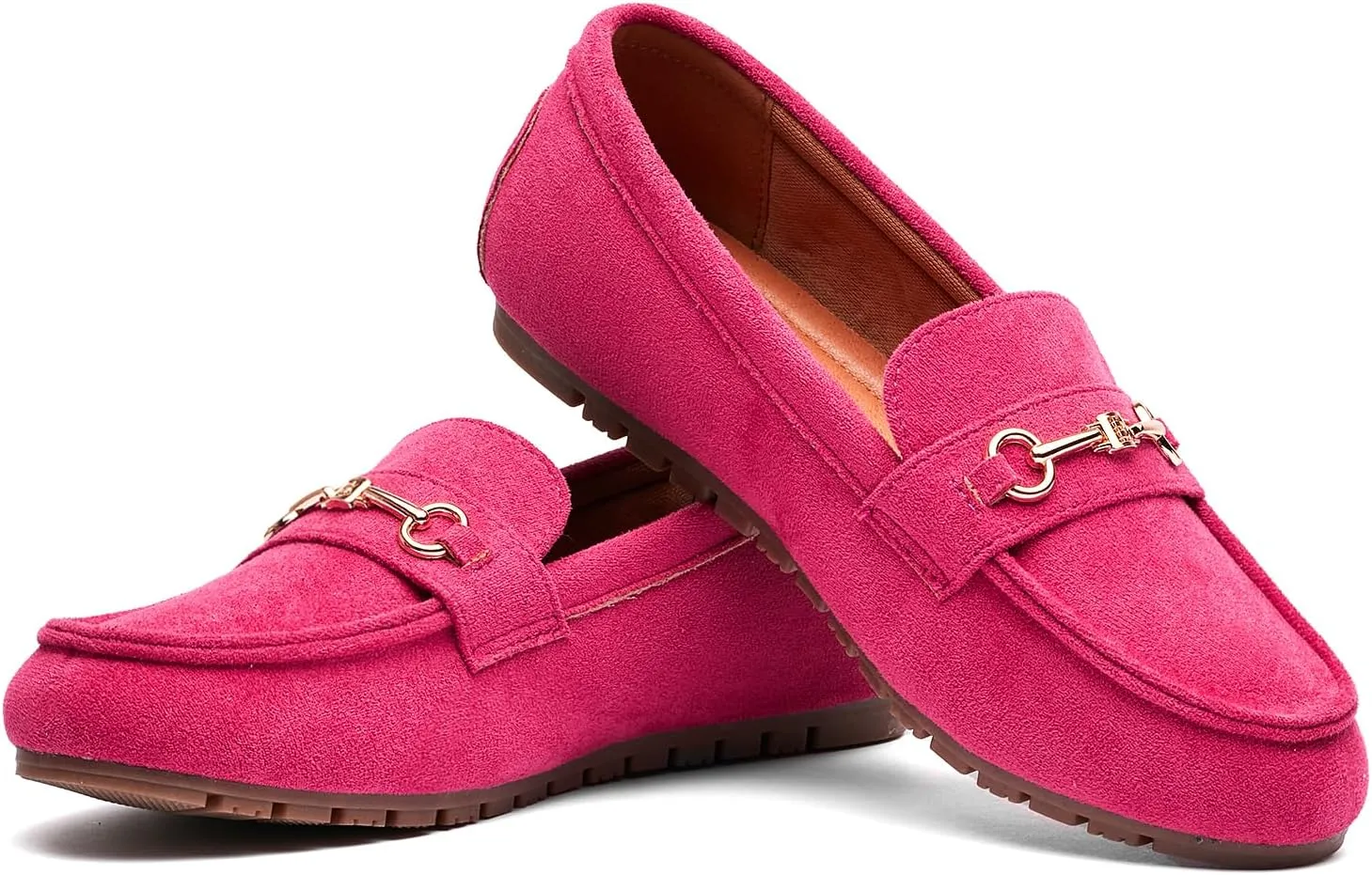 BGSTGUDS Women's Wide Loafers Shoes Cute Dressy Shoes Ladies Comfort Slip Ons Work Shoes