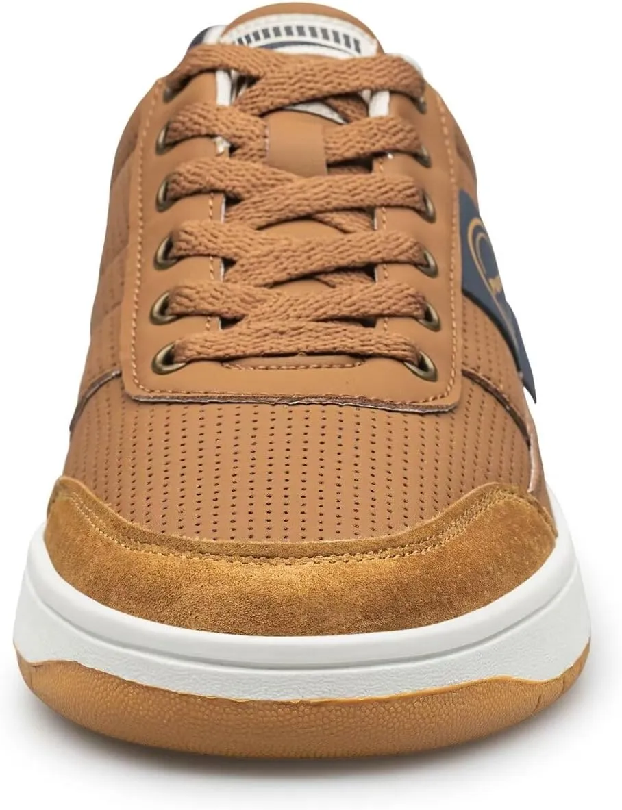 BNR Mens Fashion Sneakers Skate Shoes Casual Comfortable Durable Black Navy Brown