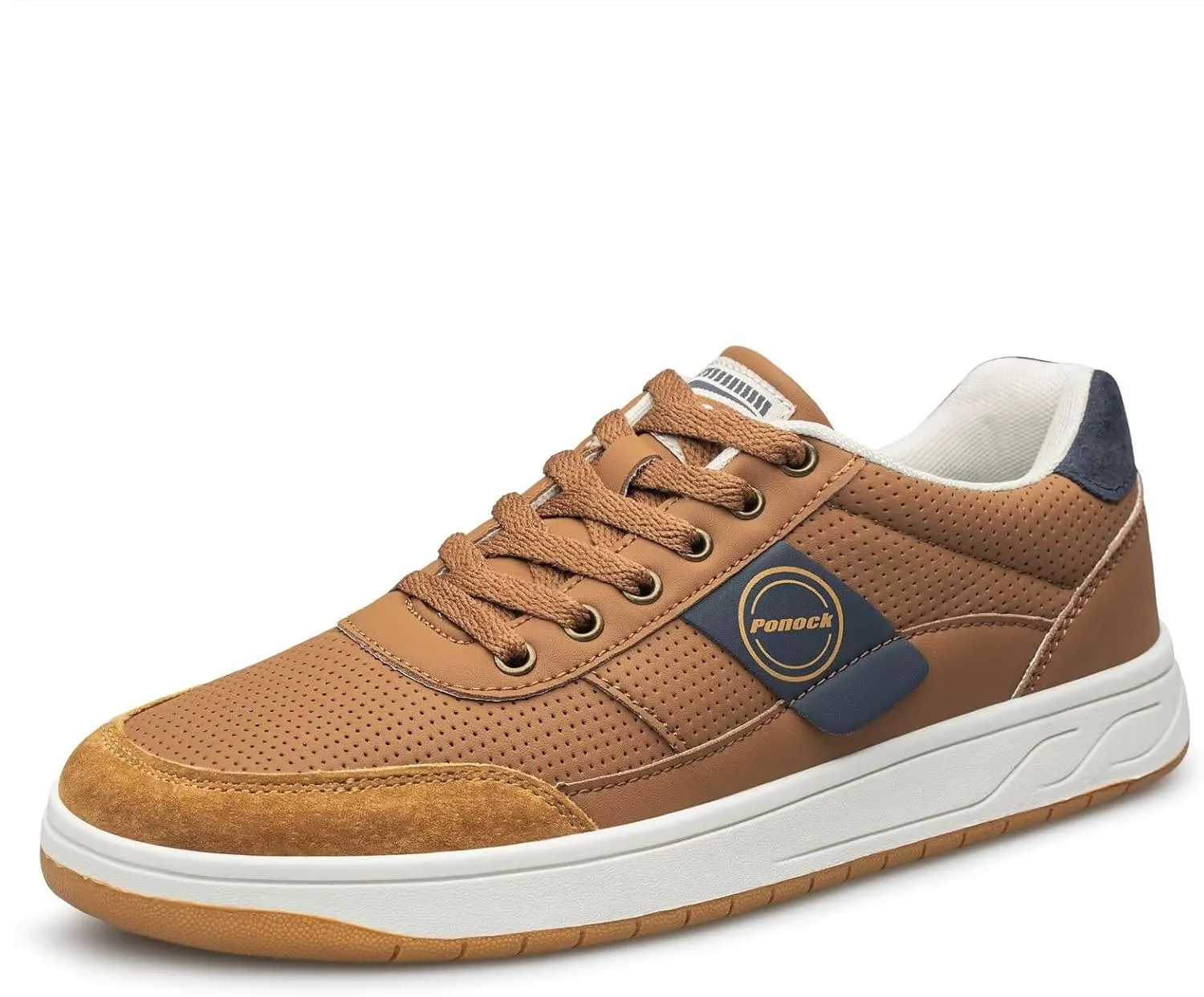 BNR Mens Fashion Sneakers Skate Shoes Casual Comfortable Durable Black Navy Brown
