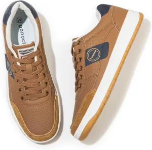 BNR Mens Fashion Sneakers Skate Shoes Casual Comfortable Durable Black Navy Brown