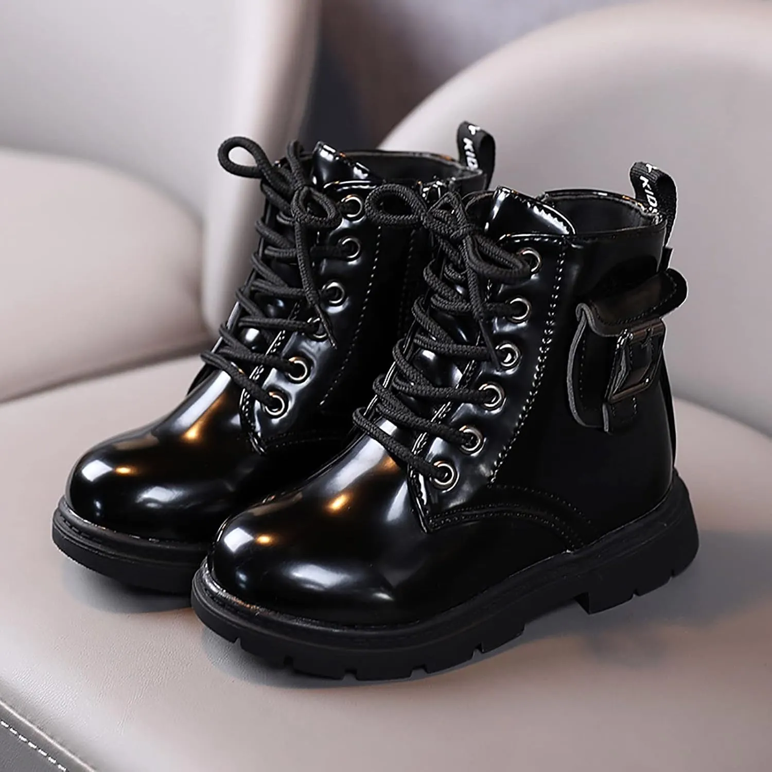 Boys And Girls Ankle Boots Short Boots Toddler Boots Waterpoor Leather Shoes for Girls Boots