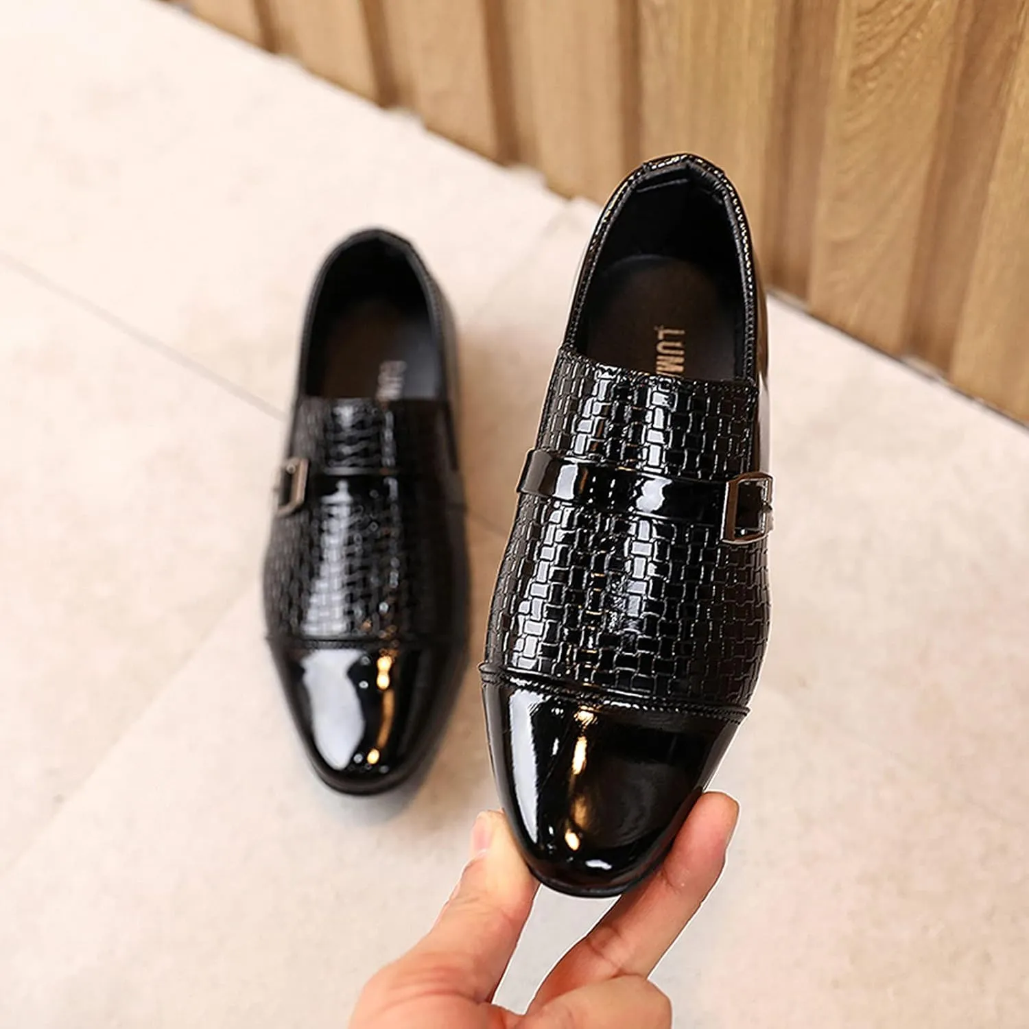 Boys Dress Shoes Toddler Kids British Style Casual Leather Shoes Formal Gentlemen Uniform Oxfords Wedding Dance Party Loafers