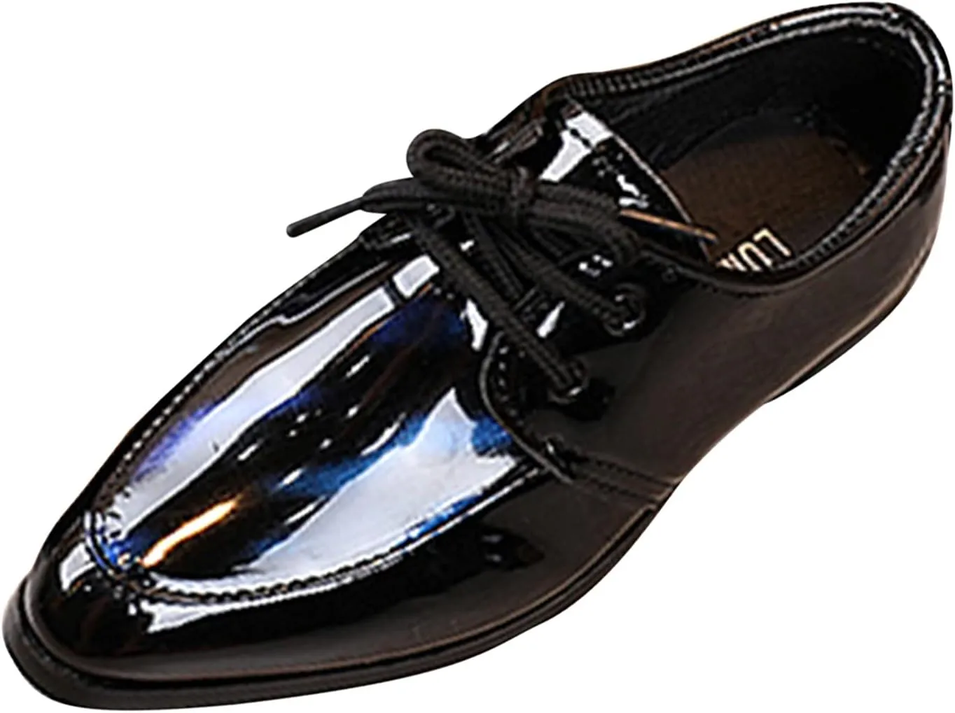 Boys Formal Dress Shoes Lace-up Wedding Footwear School 𝗨niform Shoes Comfort Loafer Flat𝘀 𝗢xford Dress Shoes