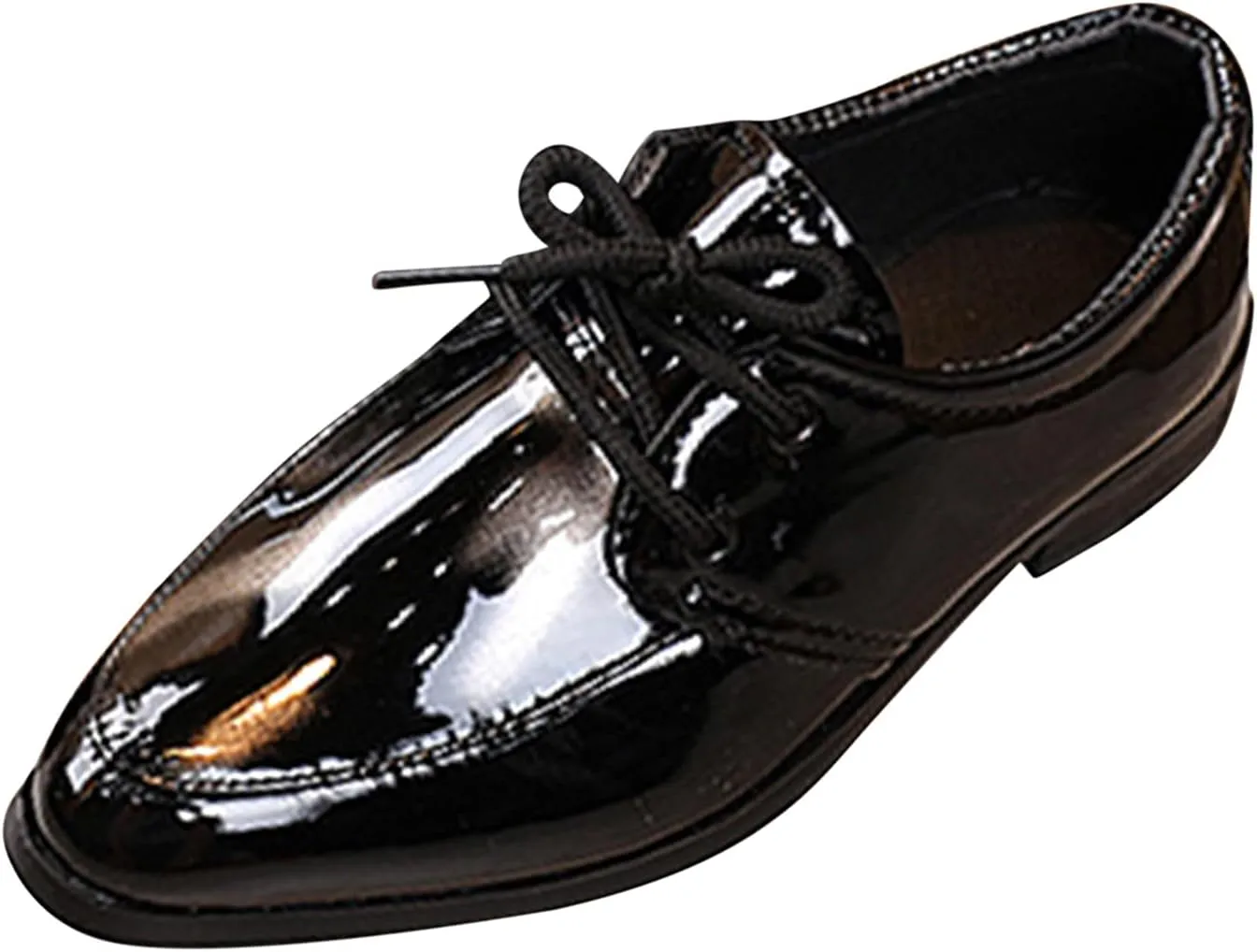 Boys Formal Dress Shoes Lace-up Wedding Footwear School 𝗨niform Shoes Comfort Loafer Flat𝘀 𝗢xford Dress Shoes