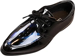 Boys Formal Dress Shoes Lace-up Wedding Footwear School 𝗨niform Shoes Comfort Loafer Flat𝘀 𝗢xford Dress Shoes