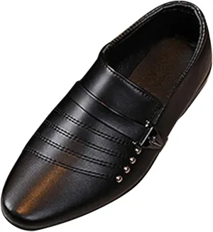 Boys Patent Formal Dress Shoes PU Leather Wedding Prom Footwear Tuxedo Shoes Slip-On Loafers Uniform Oxfords Shoes