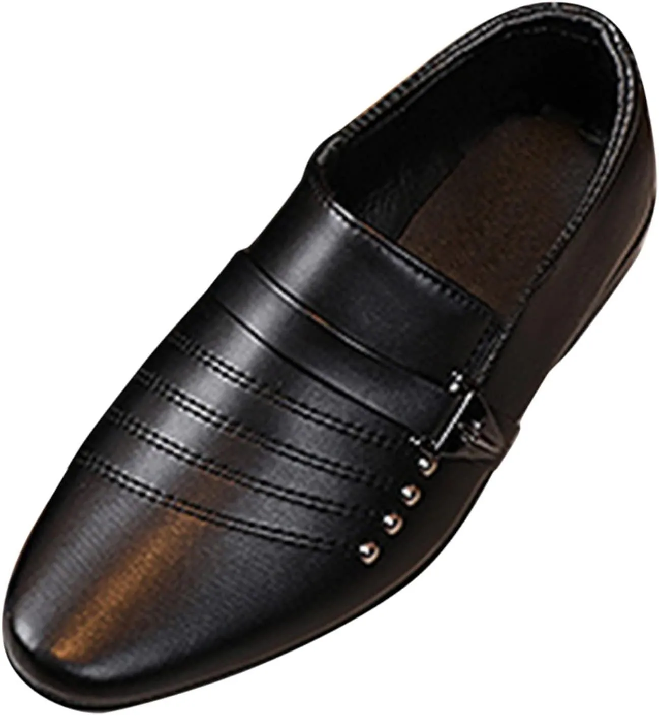 Boys Patent Formal Dress Shoes PU Leather Wedding Prom Footwear Tuxedo Shoes Slip-On Loafers Uniform Oxfords Shoes