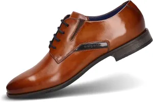 bugatti Men's Derby Lace-up Shoes, Brown, 8.5