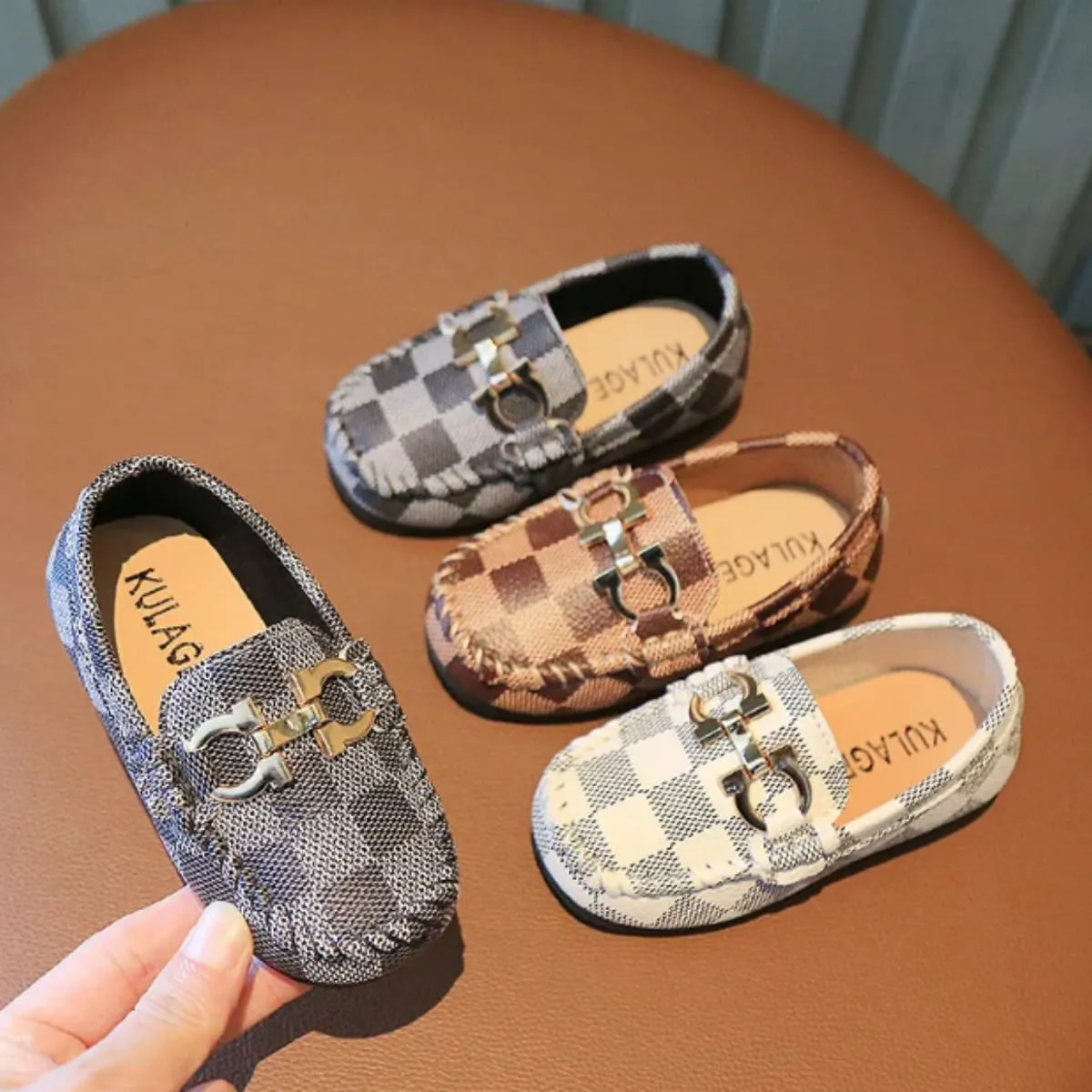 Casual Dress Leather Loafers for Boys