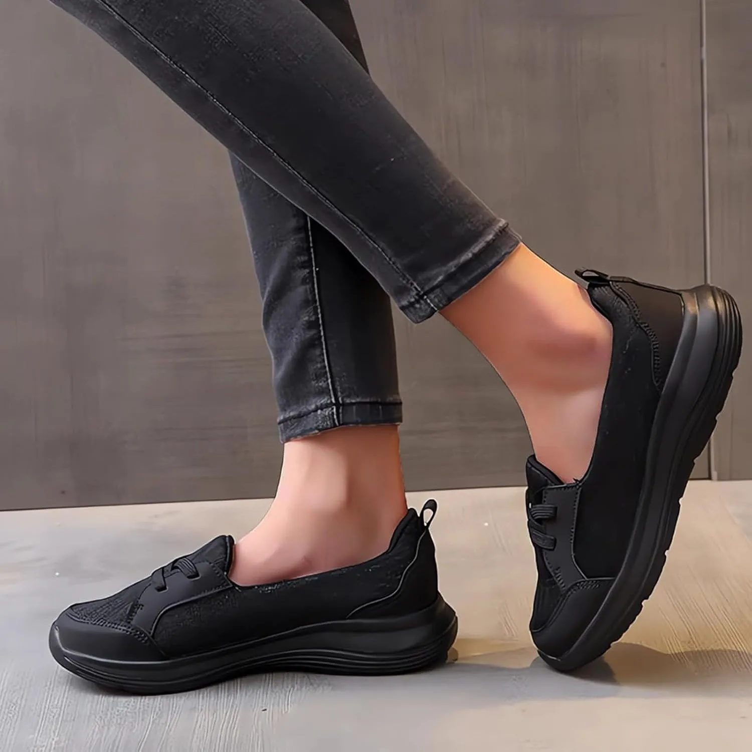 Casual Shoes for Women Loafers Flats Slip on Arch Support Shoes Comfort Wide Width Walking Slip-Ins Sneaker Boat Shoes