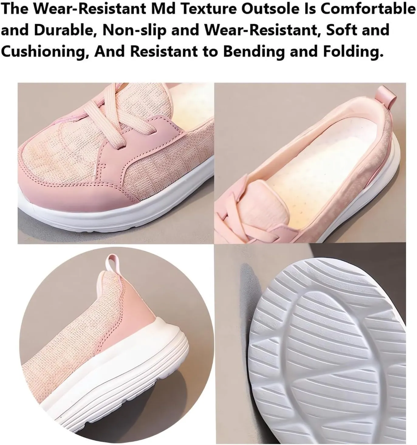 Casual Shoes for Women Loafers Flats Slip on Arch Support Shoes Comfort Wide Width Walking Slip-Ins Sneaker Boat Shoes