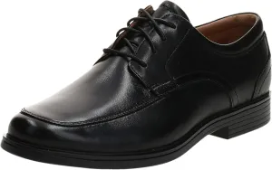 Clarks Men's Un Aldric Park Oxford, Black (Black Leather), 11