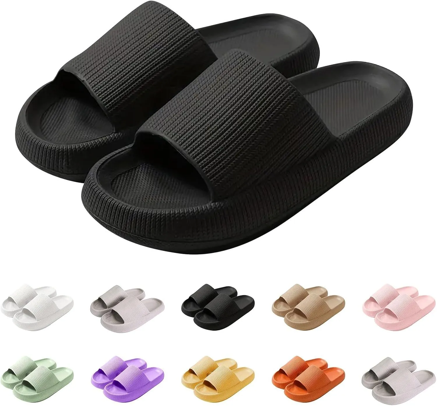 Cloud Slippers for Women and Men Lightweight House Slipper Non-Slip Soft Shoes Slide Slippers for Indoor and Outdoor
