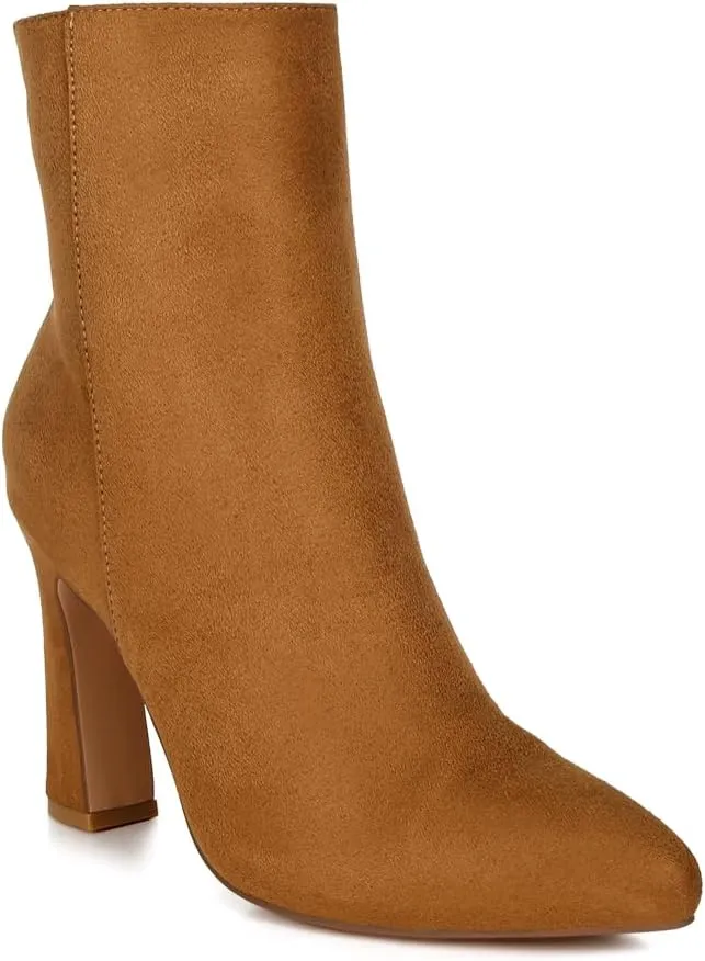 Clubdate Block Heeled Ankle Boots