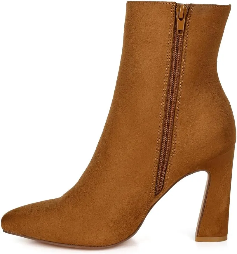 Clubdate Block Heeled Ankle Boots