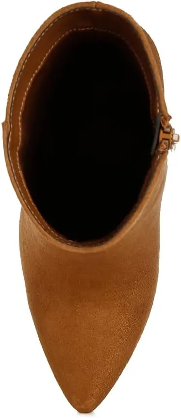 Clubdate Block Heeled Ankle Boots