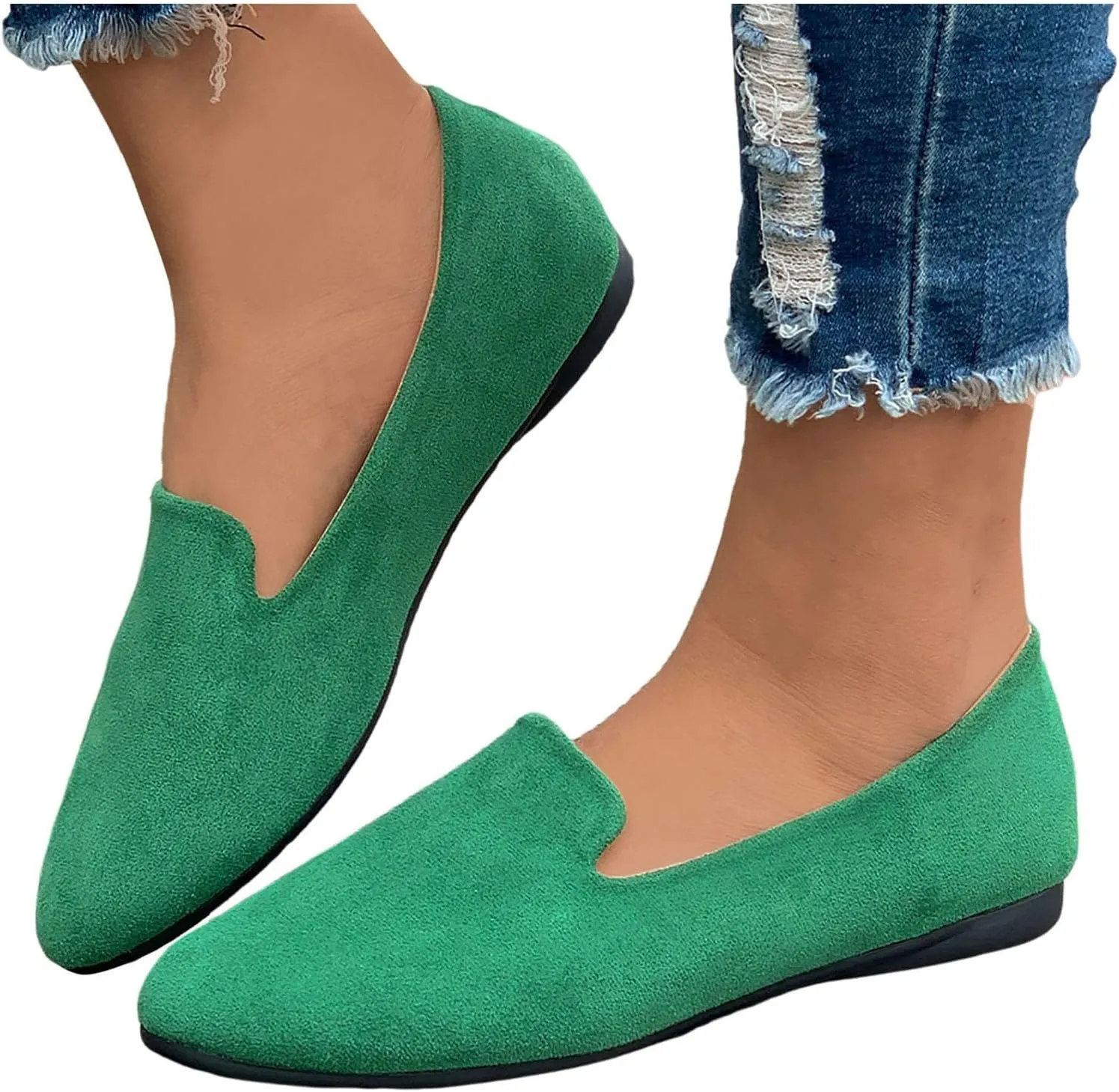 Comfortable Work Shoes Round Toe for Women Dressy Comfortable Slip On Dress Business Casual Shoes for Women