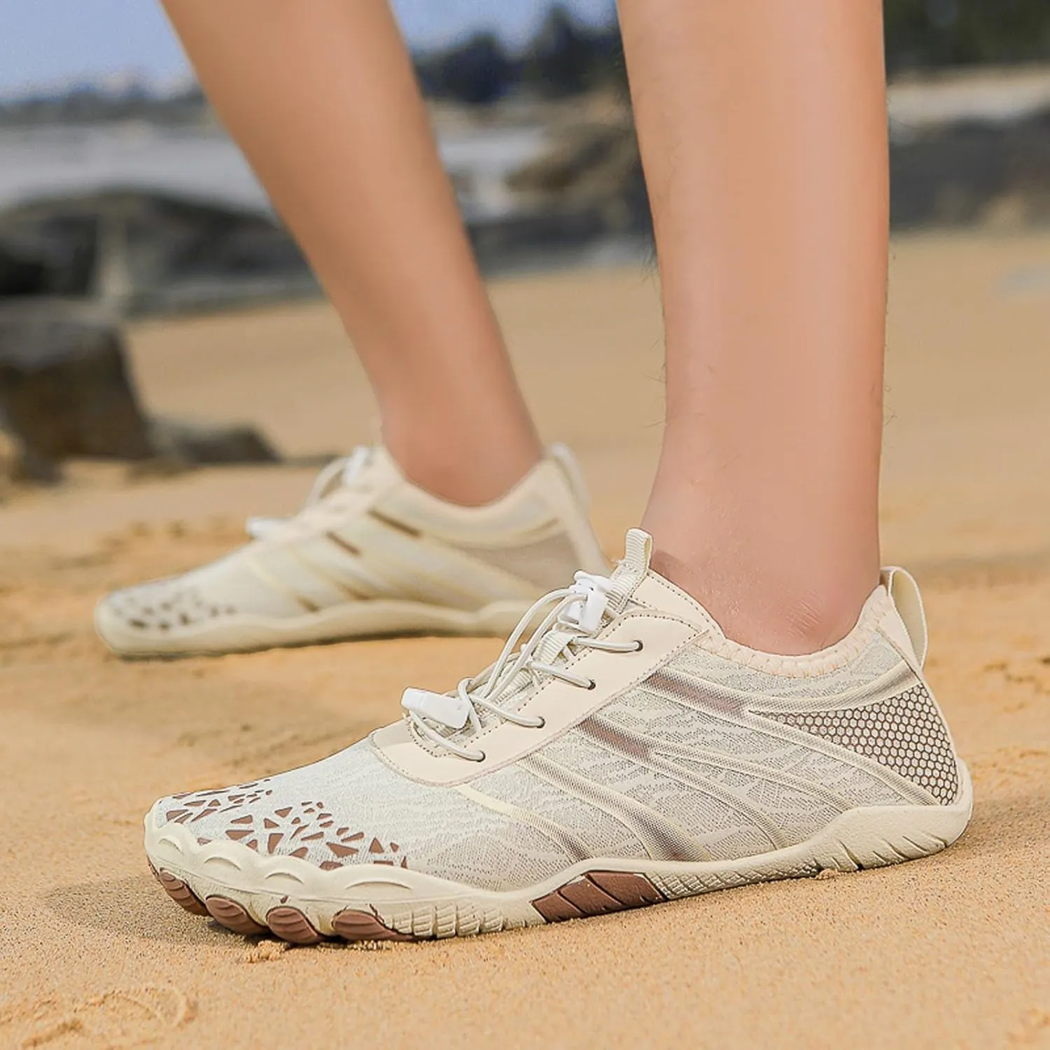 Couples All Seasons Five Finger Water Shoes Swimming Shoes Men and Women Multifunctional Yoga Shoes Barefoot Shoes Women