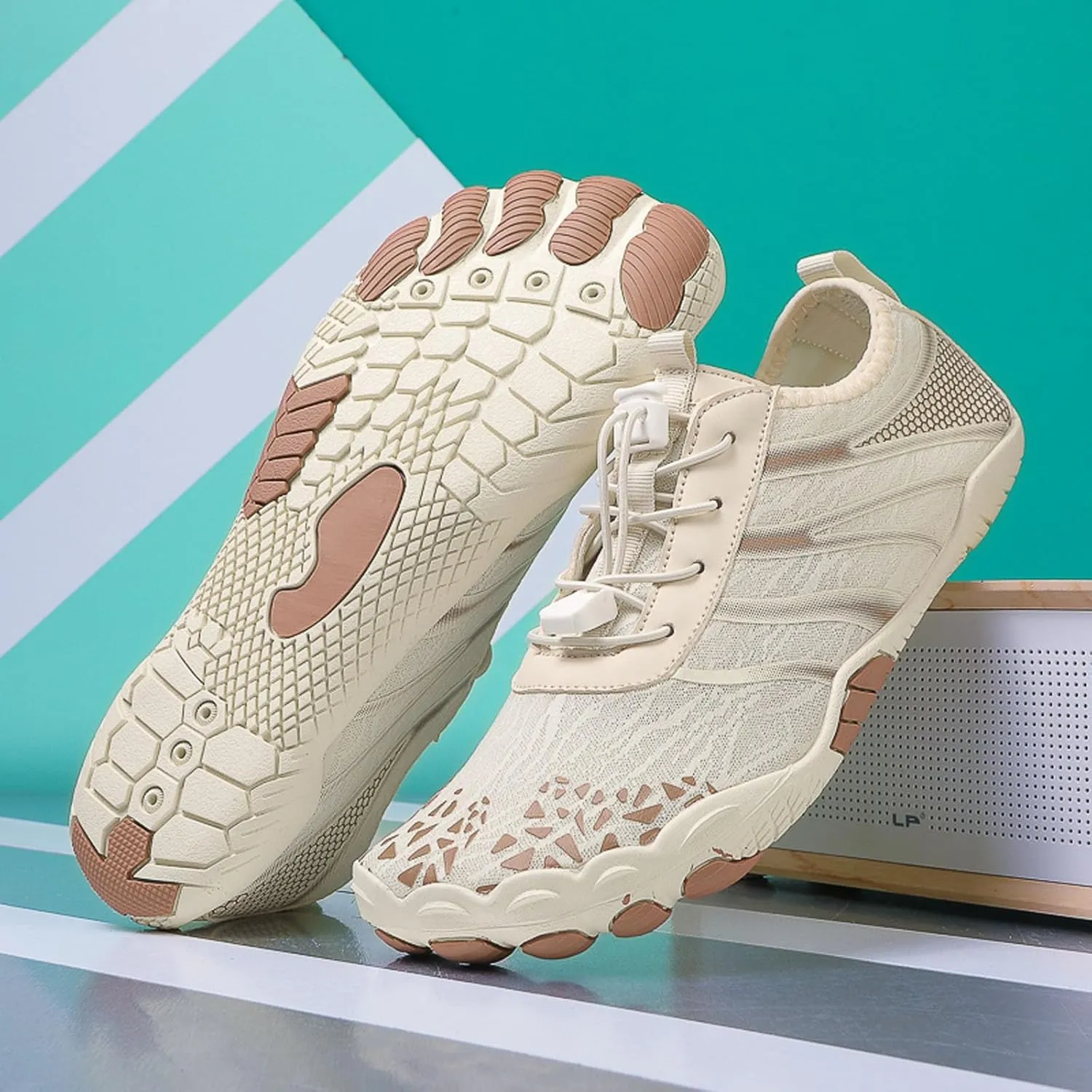 Couples All Seasons Five Finger Water Shoes Swimming Shoes Men and Women Multifunctional Yoga Shoes Barefoot Shoes Women