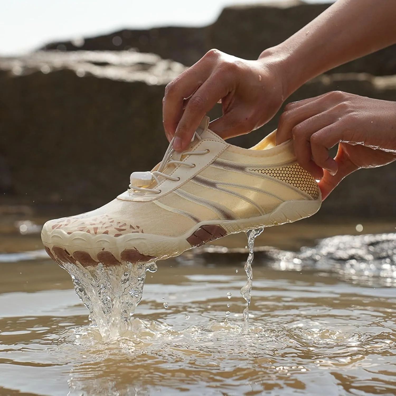Couples All Seasons Five Finger Water Shoes Swimming Shoes Men and Women Multifunctional Yoga Shoes Barefoot Shoes Women