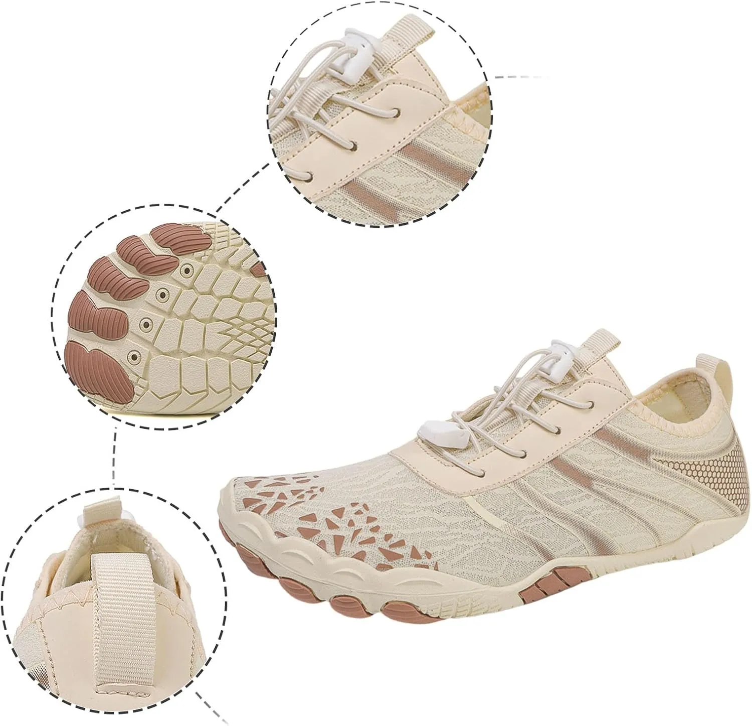 Couples All Seasons Five Finger Water Shoes Swimming Shoes Men and Women Multifunctional Yoga Shoes Barefoot Shoes Women