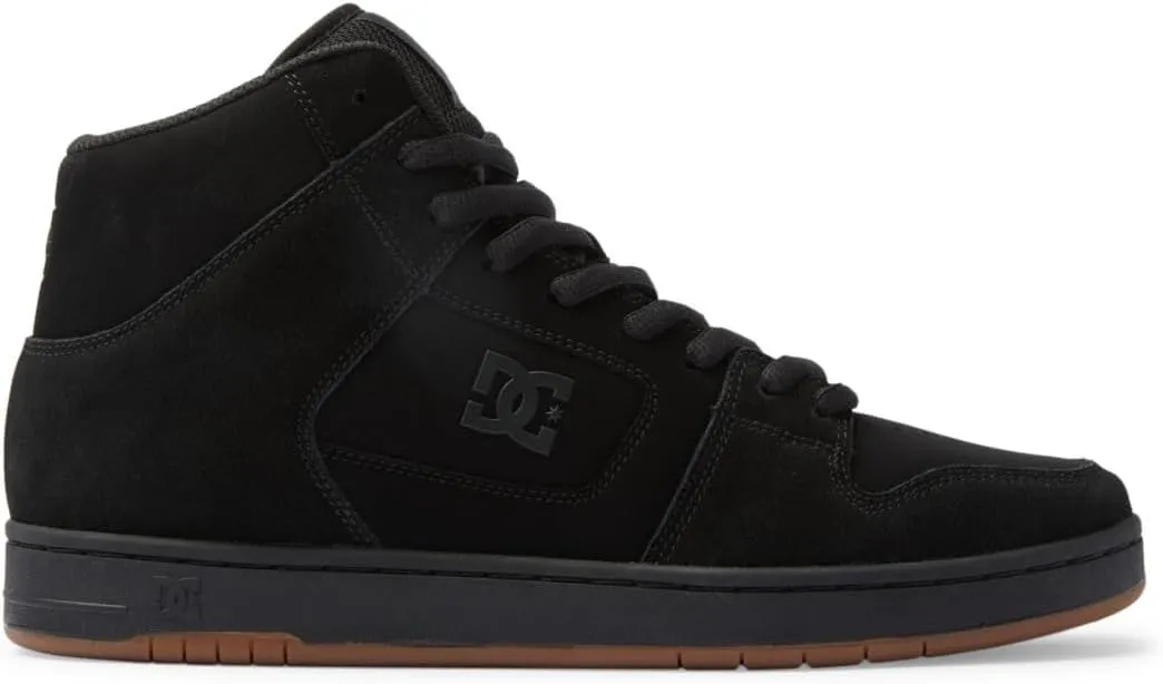 DC Men's Manteca 4 Hi High Top Casual Skate Shoe Sneaker, Black/Black/Gum, 5