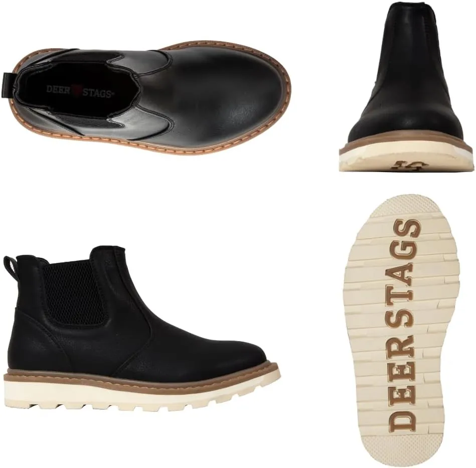 Deer Stags Kids Unisex Brown Leather Casual Winter Bootie 9 Months