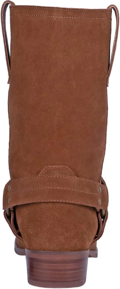 Dingo Mens Buster Pull On Casual Boots Mid Calf - Brown
