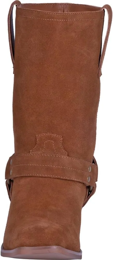 Dingo Mens Buster Pull On Casual Boots Mid Calf - Brown