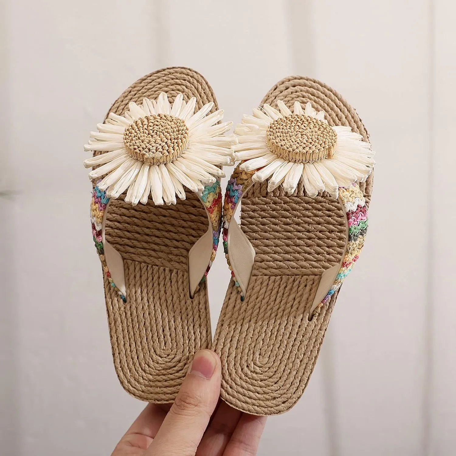 Fashion Summer Children Girls Slippers Thick Soled Colorful Flip Flops Sunflower Light And Comfortable Girls Water Shoes