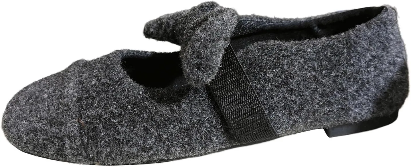 Flat Shoes for Women Square Toe Ballet Flats Dressy Slip On Loafer