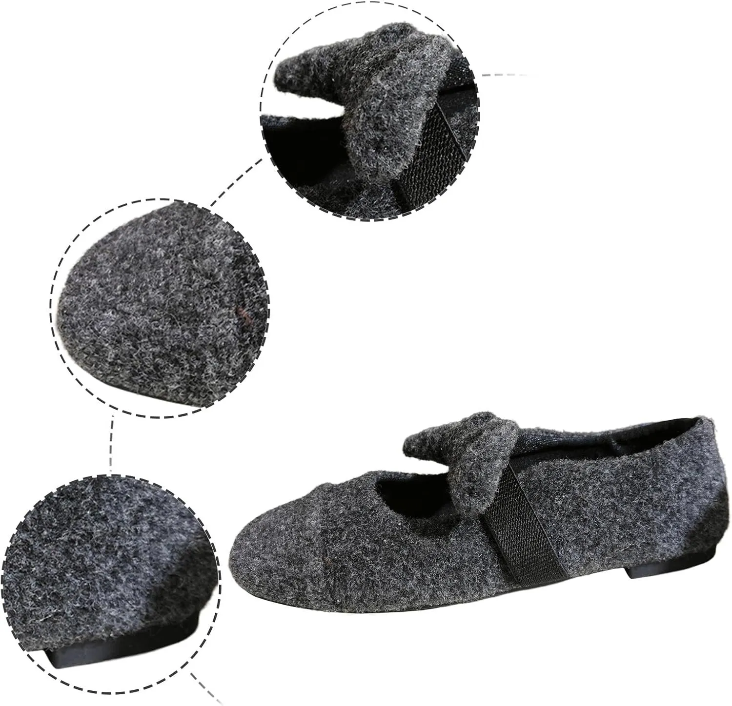 Flat Shoes for Women Square Toe Ballet Flats Dressy Slip On Loafer