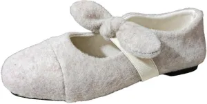 Flat Shoes for Women Square Toe Ballet Flats Dressy Slip On Loafer