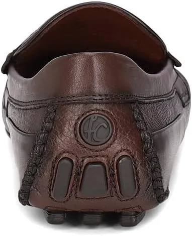 FRANCO CUADRA Men's Driver in Genuine Ostrich Leather 40VVNTS Brown