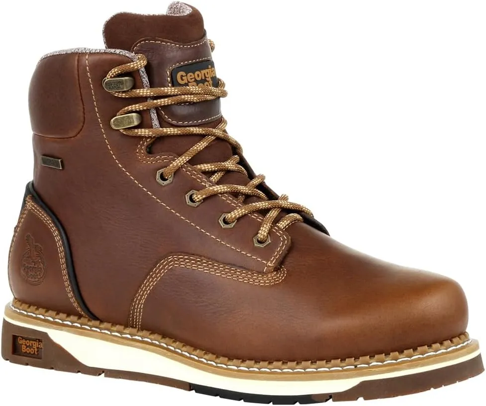 Georgia Boot Men's Brown Amp Lt Wedge Waterproof Industrial Boot