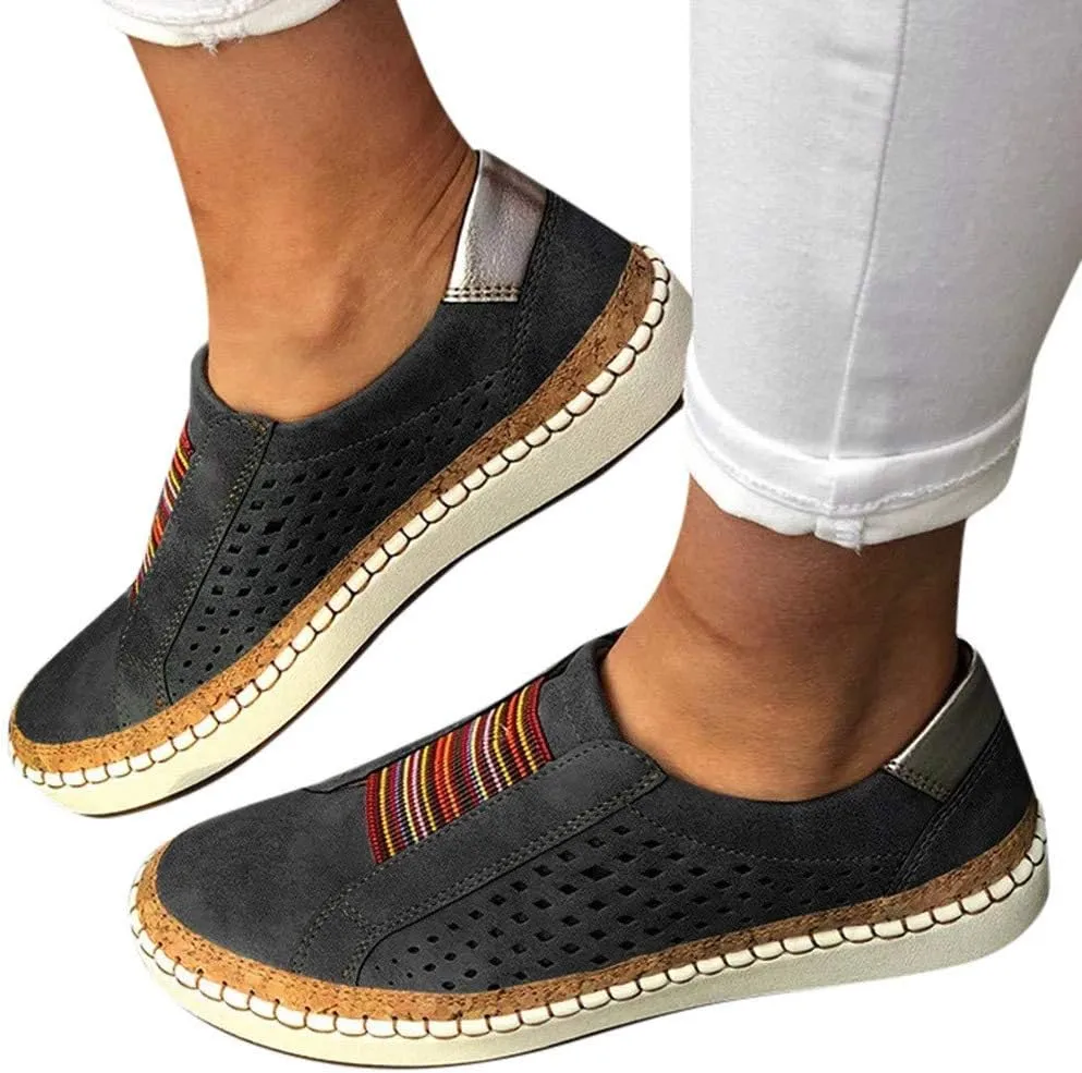 Gibobby Sandals Women Casual Summer Tassel Canvas Loafers Round Toe Breathable Casual Platform Fashion Sneaker Walking Sandals