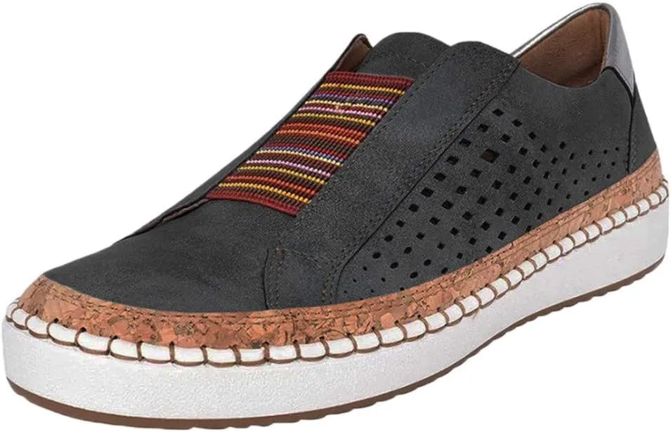 Gibobby Sandals Women Casual Summer Tassel Canvas Loafers Round Toe Breathable Casual Platform Fashion Sneaker Walking Sandals