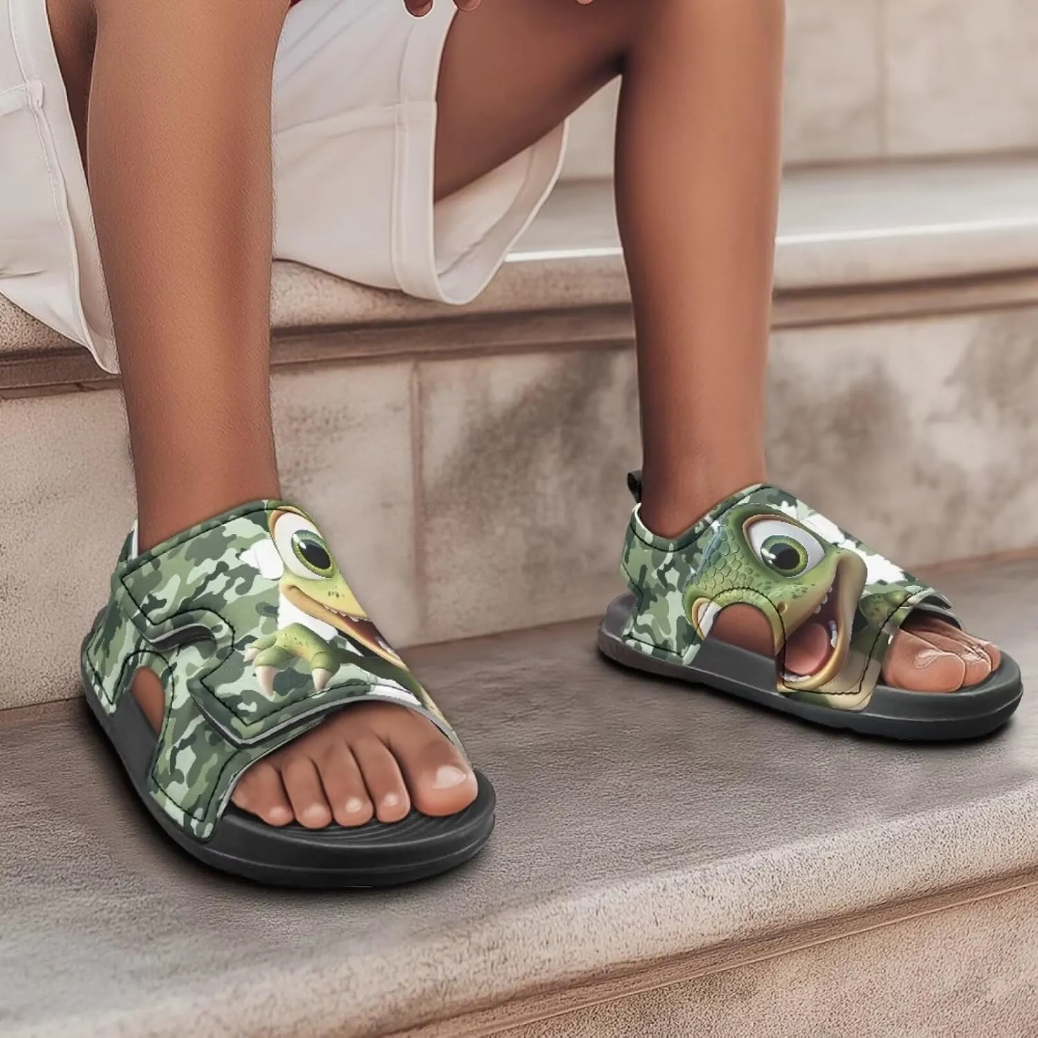 Girls Cat Sandals Cute Cartoon Kids Summer Outdoor Athletic Sport Water Sandals for School/Hiking/Beach