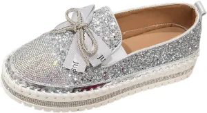 Glitter Women Slip On Sneakers Platform Sneakers Casual Rhinestones Sneakers Sparkle Sneakers Sequin Tennis Shoes